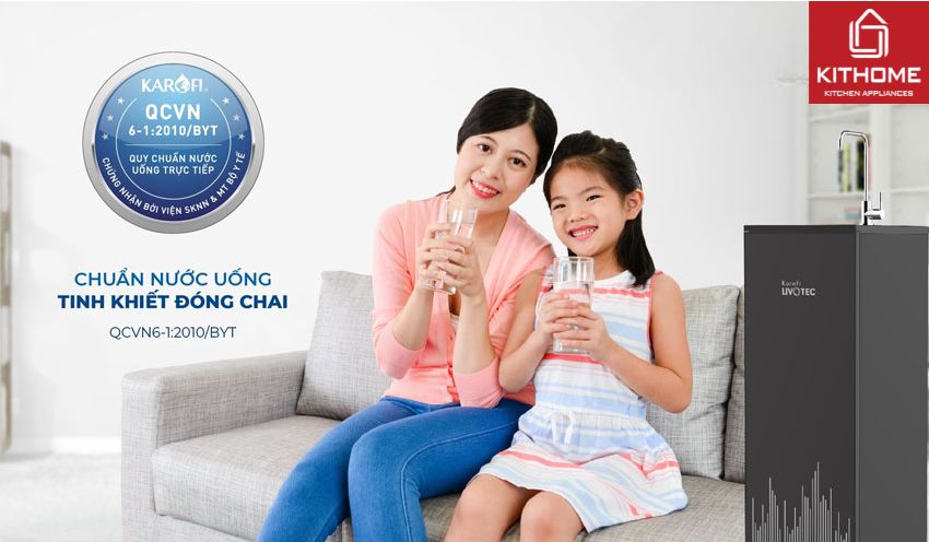 Máy Lọc Nước Nóng Lạnh Karofi Livotec 611 7 Lõi
