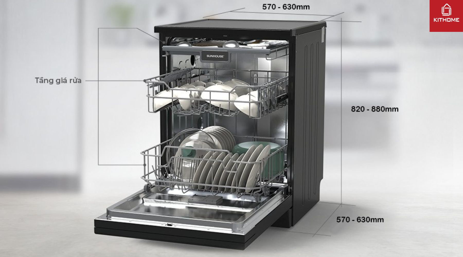 Lưu Ý Khi Chọn Kích Thước Máy Rửa Bát