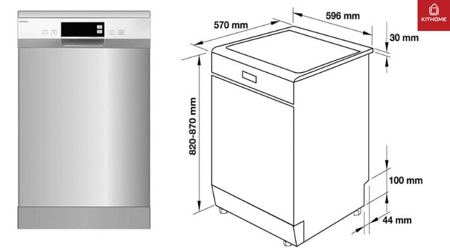 Kích Thước Máy Rửa Bát