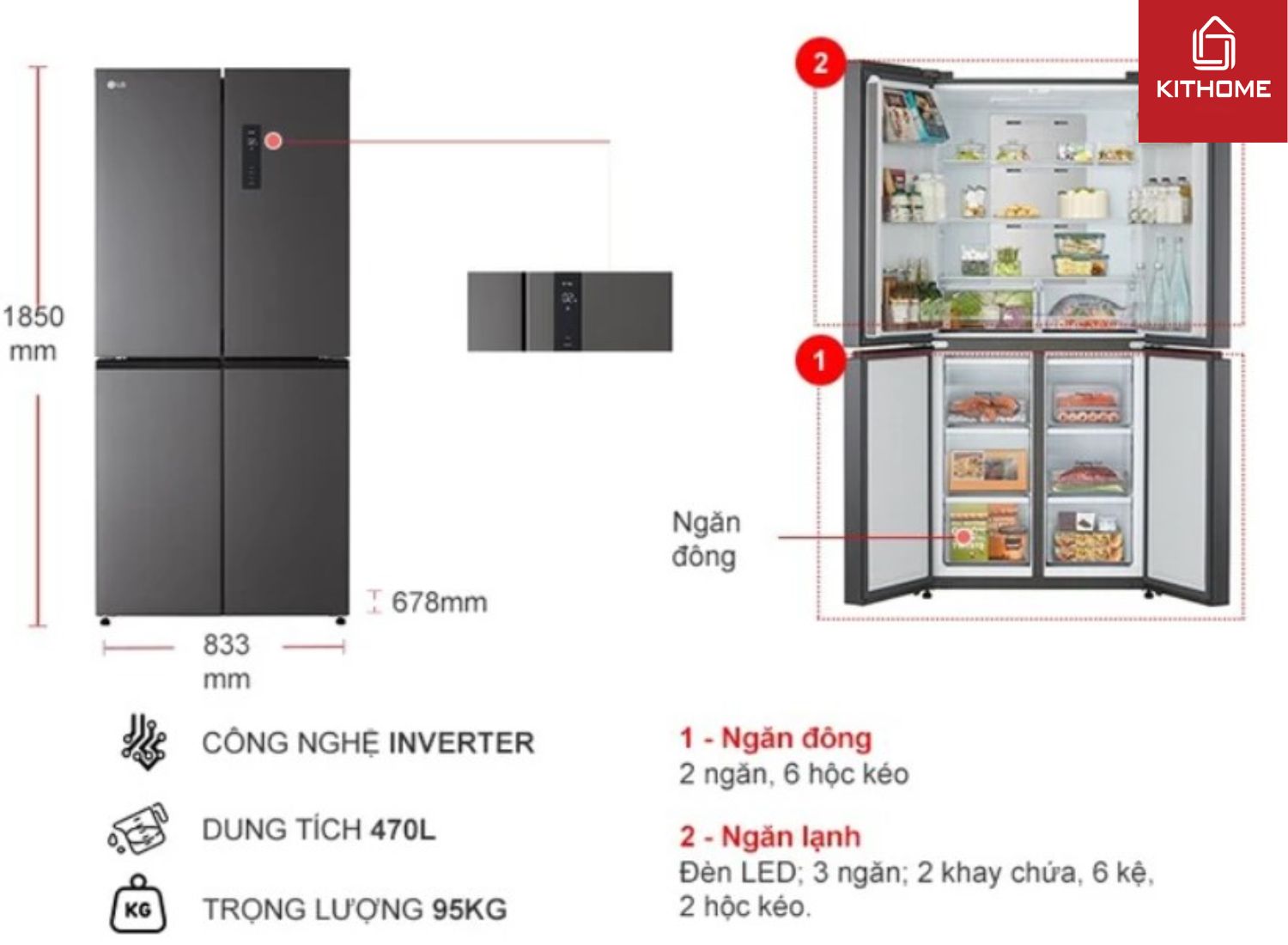 Thiết kế multi door sang trọng, hiện đại