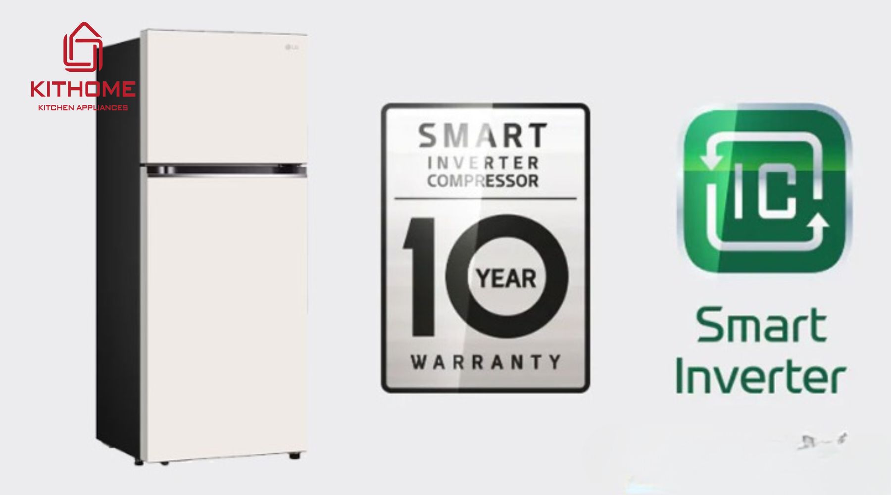 Tủ Lạnh LG Inverter 2 Cánh 395 Lít GN-B392BG