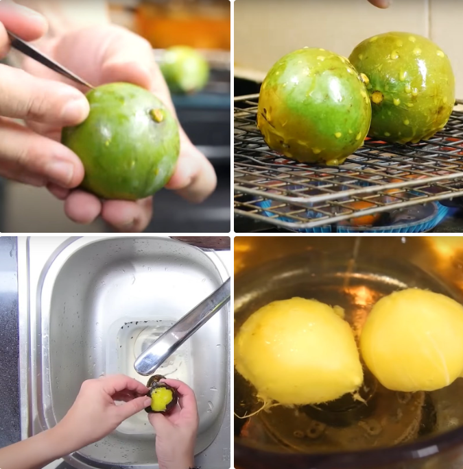 Sơ chế quả dọc