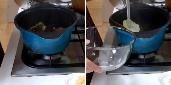 Nấu nước dung tảo bẹ