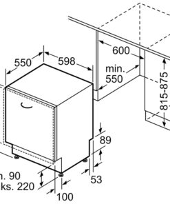 Alternative view of Máy Rửa Bát Bosch Wifi SMV6ZCX42E 14 Bộ Serie 6
