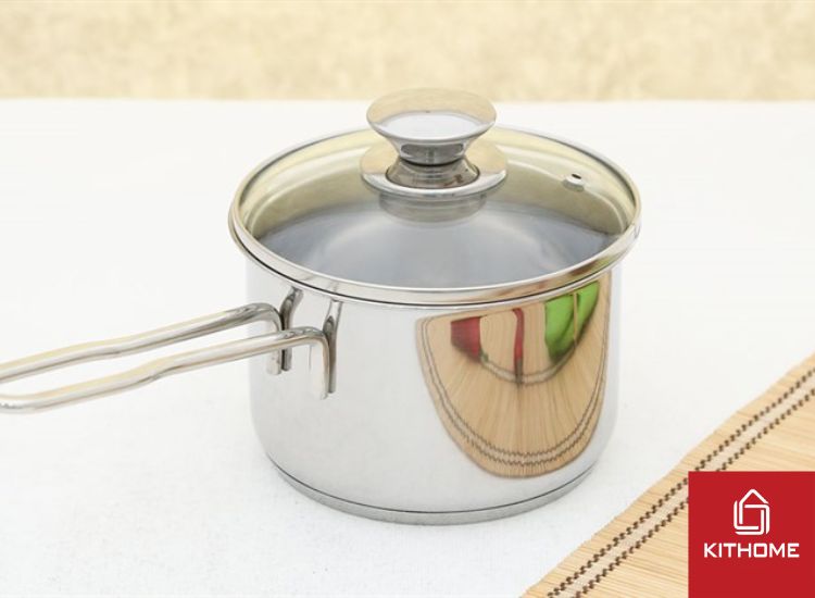 Minh họa là quánh inox 3 đáy nắp kính 14 cm Fivestar Q14-3DG