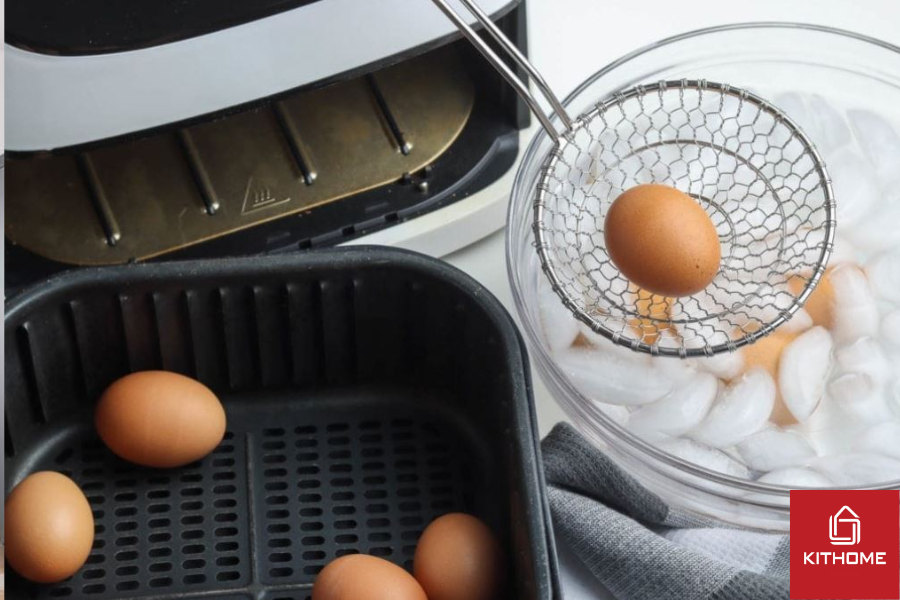 Mẹo lưu ý khi luộc trứng bằng nồi chiên không dầu