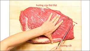 Cách nhìn thớ (sớ) thịt ngang và dọc