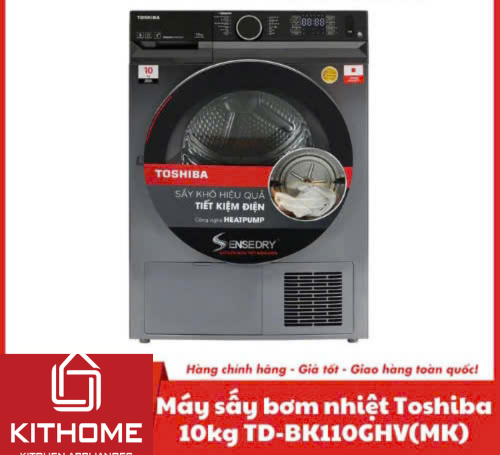 Máy sấy bơm nhiệt Toshiba 10kg TD-BK110GHV(MK)