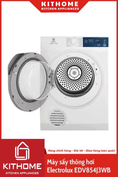 Máy sấy thông hơi Electrolux 8,5kg EDV854J3WB Máy sấy thông hơi Electrolux 8,5kg EDV854J3WB
