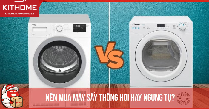 So sánh máy sấy ngưng tụ và bơm nhiệt So sánh máy sấy ngưng tụ và bơm nhiệt