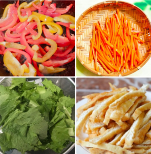 Sơ chế các nguyên liệu Sơ chế các nguyên liệu