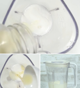 Xay sữa chua và nước cốt dừa 