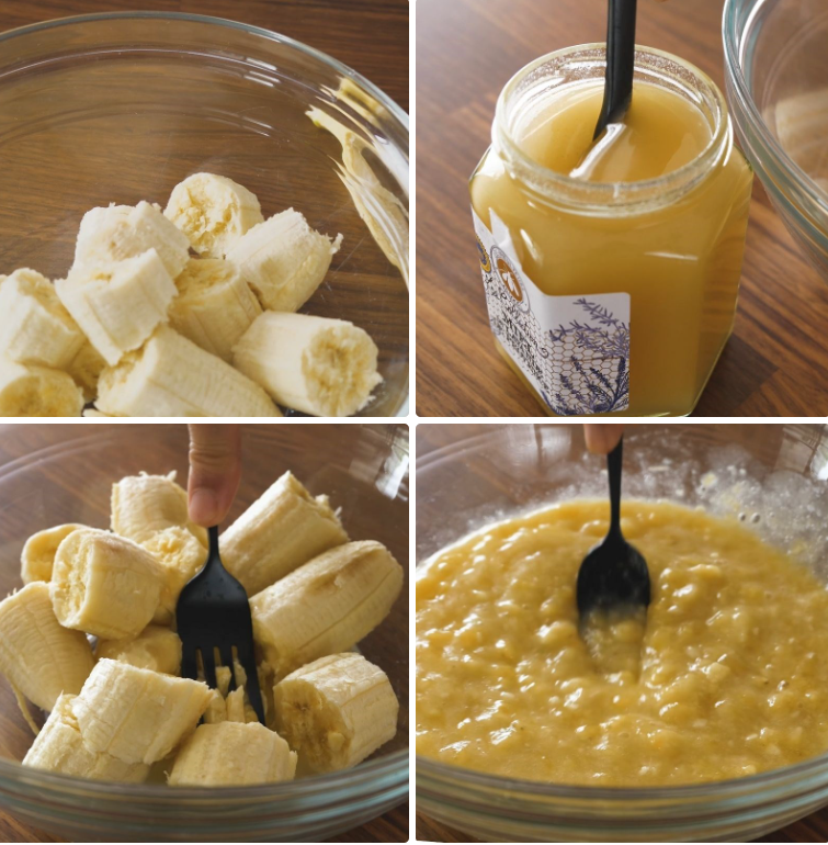 Nghiền nhuyễn chuối