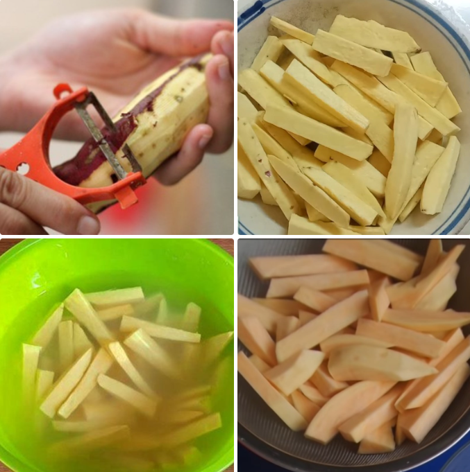 Sơ chế khoai lang