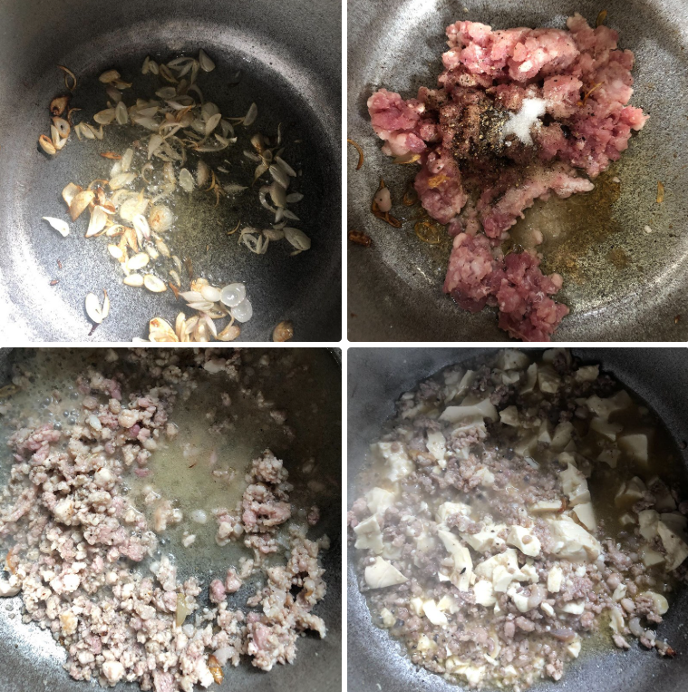 Xào thịt và đậu hũ Xào thịt và đậu hũ