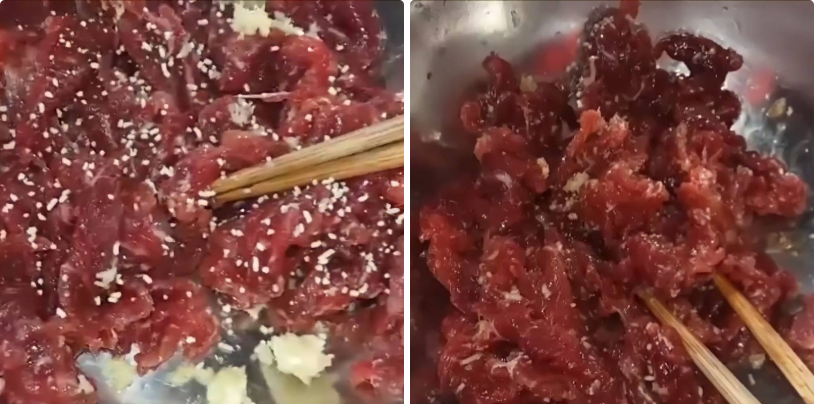 Sơ chế và ướp thịt bò Sơ chế và ướp thịt bò