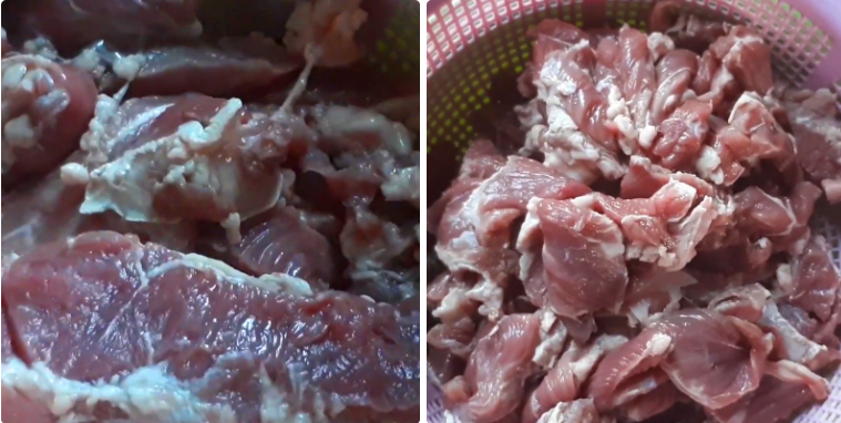 Sơ chế thịt bò