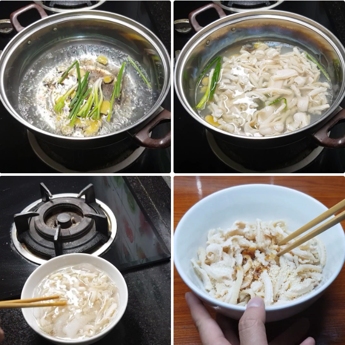 Luộc và ướp lòng bò Luộc và ướp long bò