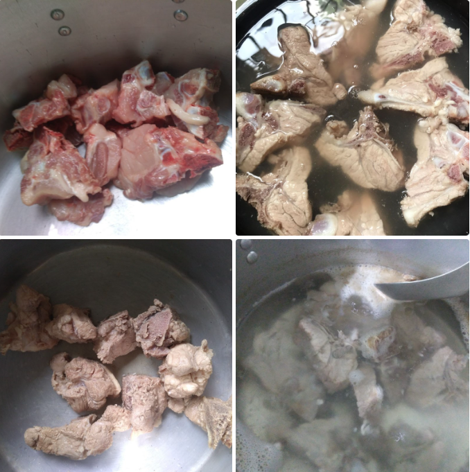 Sơ chế và hầm xương Sơ chế và hầm xương