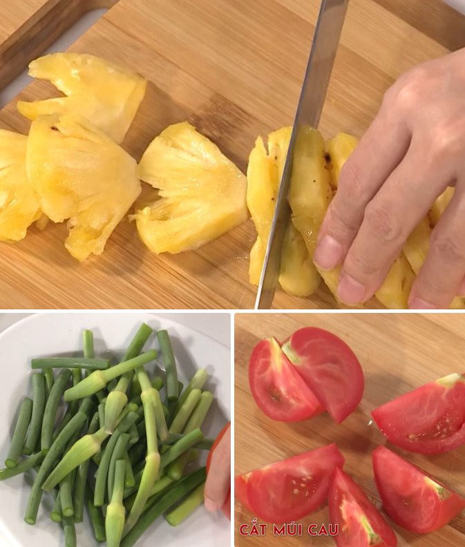 Sơ chế các nguyên lieu khác