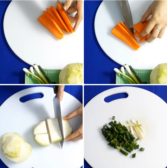 Sơ chế các nguyên lieu khác