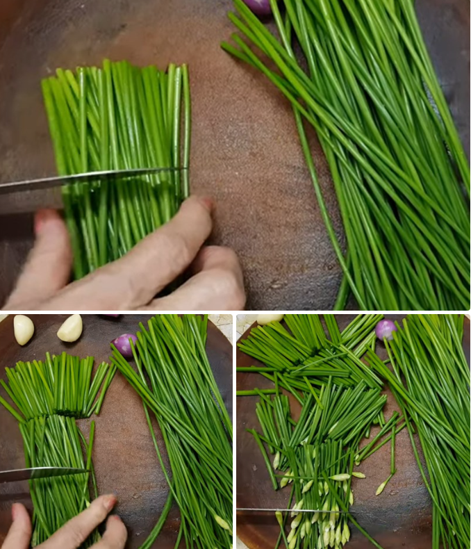 Sơ chế bông hẹ