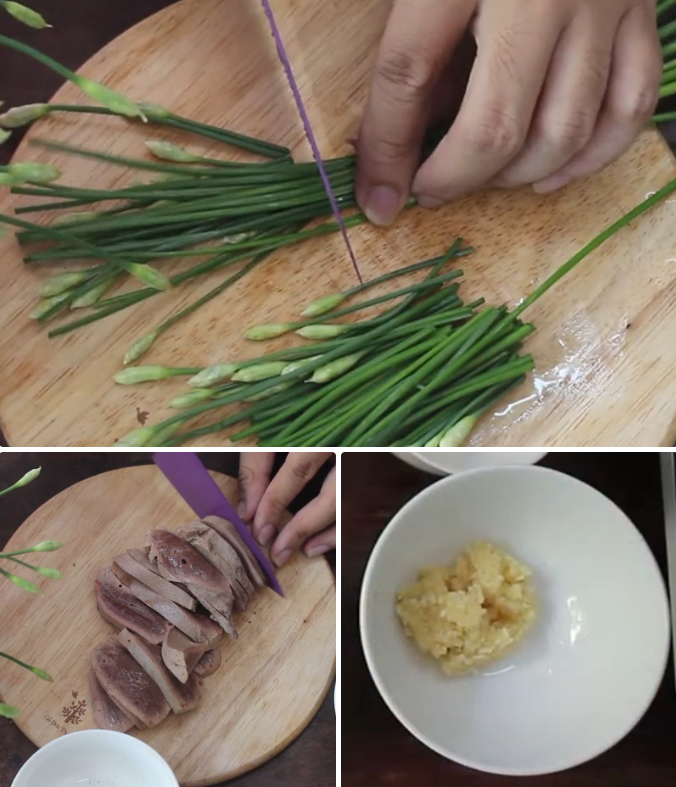 Sơ chế các nguyên lieu khác