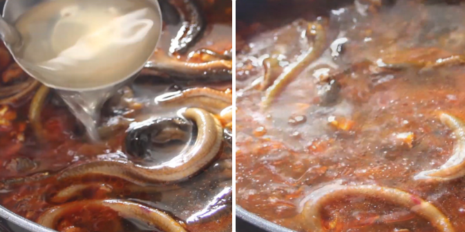 Nấu súp lươn Nấu súp lươn