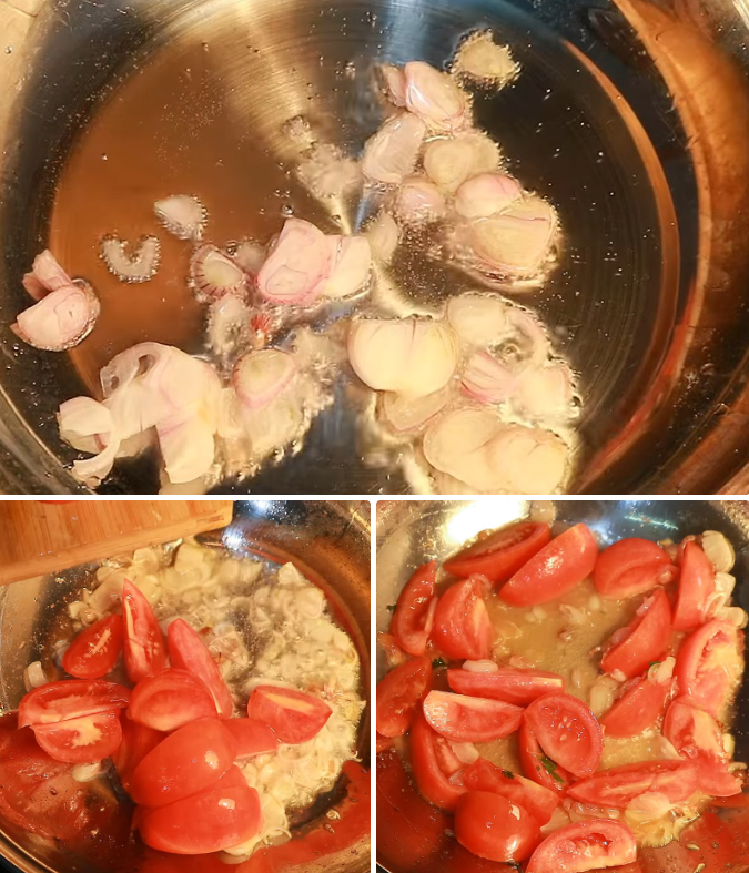 Xào cà chua Xào cà chua