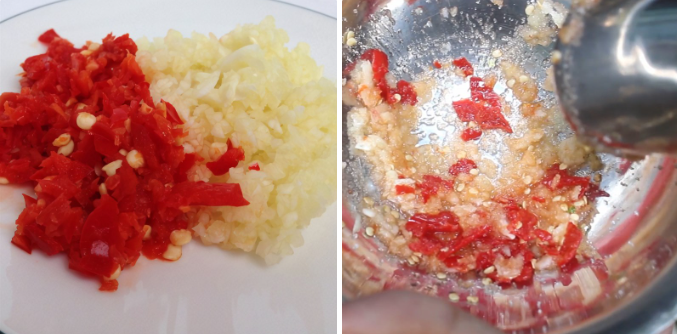 Băm tỏi và ớt Băm tỏi và ớt