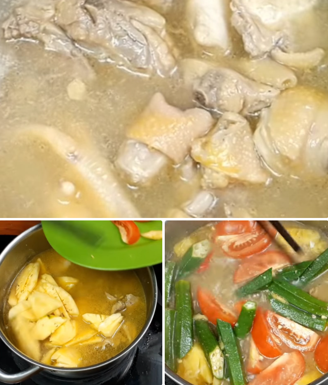 Nấu canh gà