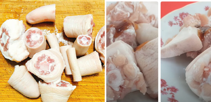 Sơ chế đuôi heo Sơ chế đuôi heo