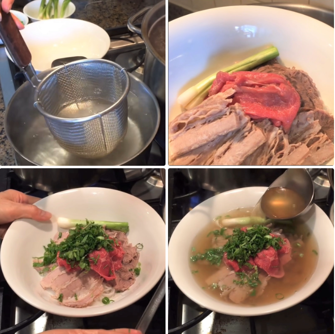 Trụng phở và hoàn thành