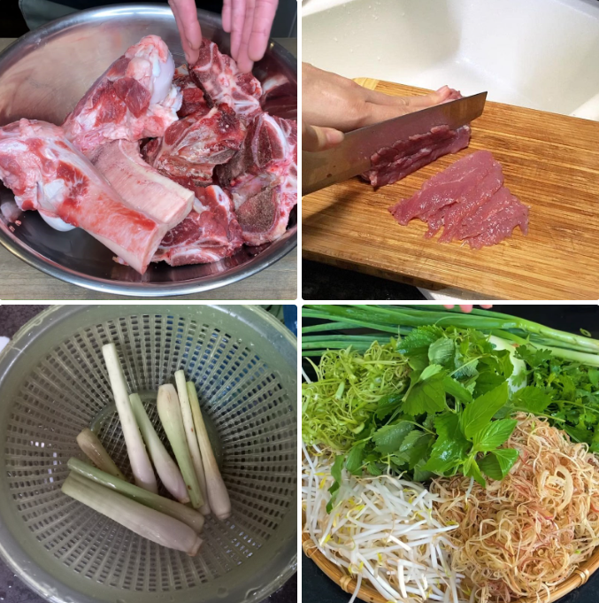 Sơ chế các nguyên liệu Sơ chế các nguyên liệu