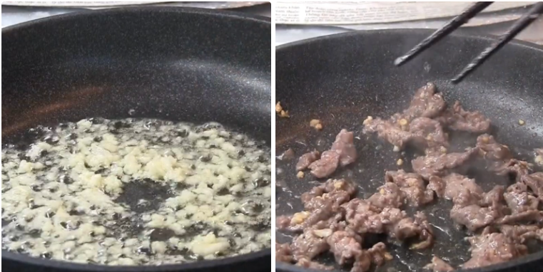 Xào thịt bò