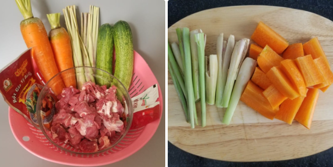 Sơ chế các nguyên liệu