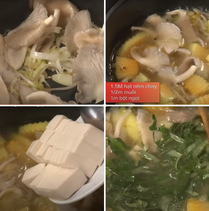 Nấu canh đu đủ với lá lốt