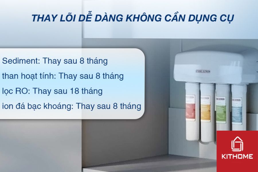 Máy lọc nước RO Stiebel Eltron Glacier 4 lõi