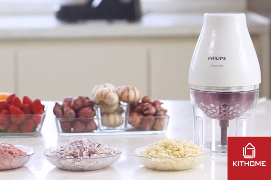 Máy xay thịt mini Philips HR1393 450W 0.5 lít