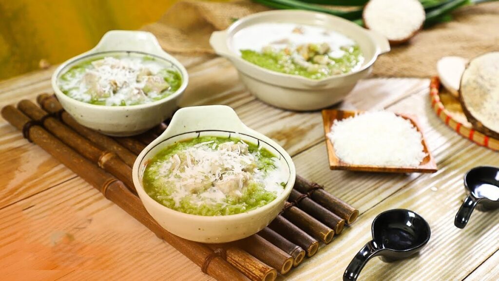 Cách nấu chè khoai môn nếp lá dứa thơm béo hấp dẫn ăn là ghiền