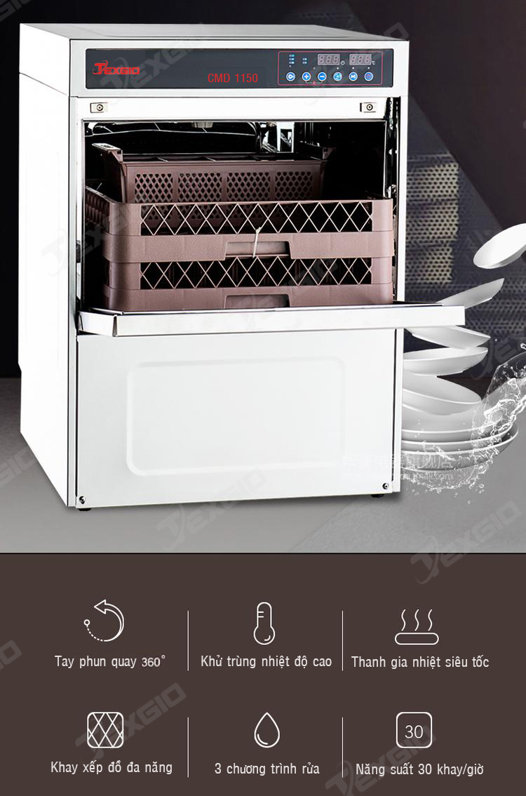 Máy rửa chén bát công nghiệp Texgio CMD1150