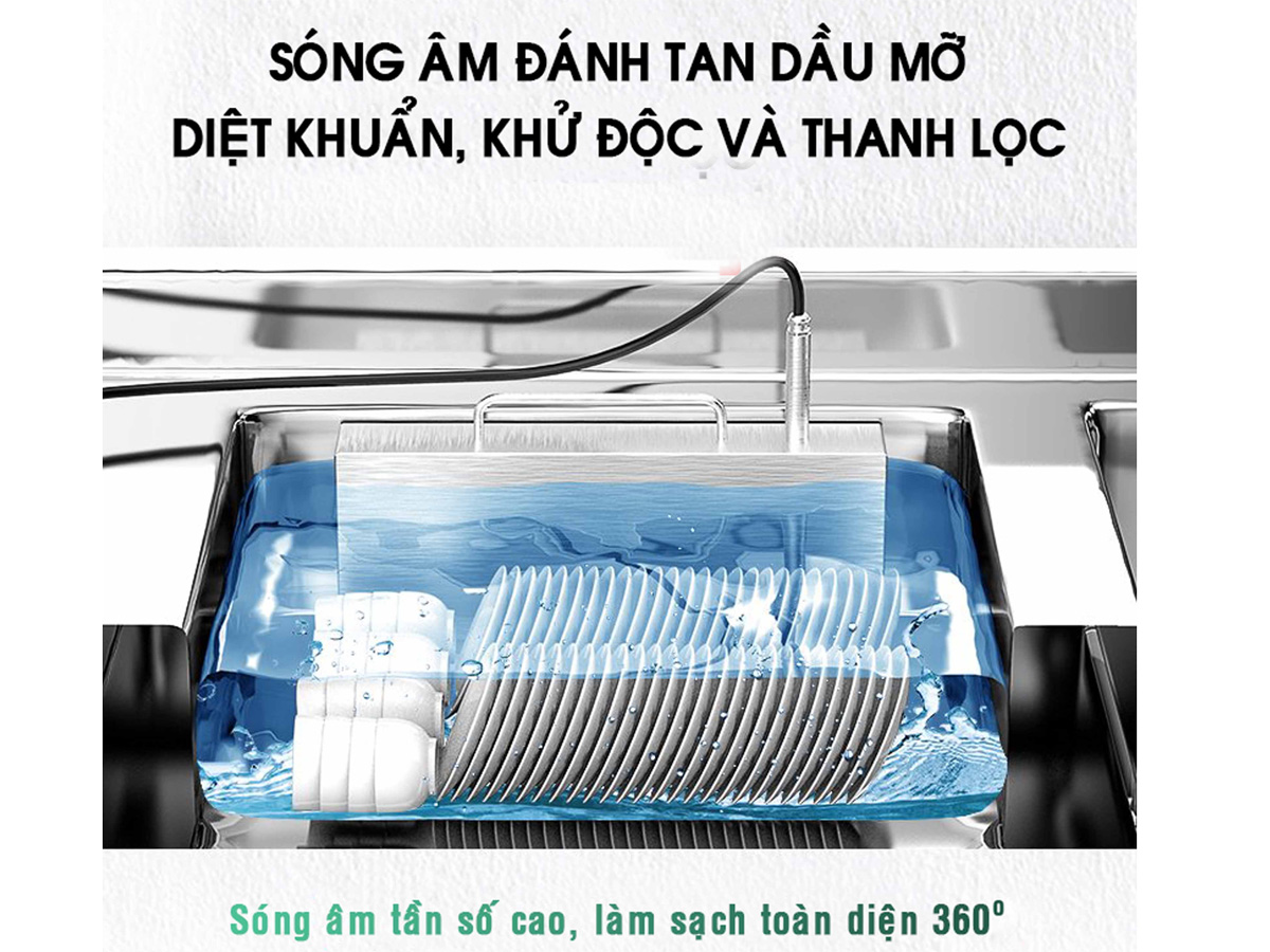 Công nghệ sóng êm giúp diệt khuẩn, đánh bay mọi vết bẩn nhanh chóng