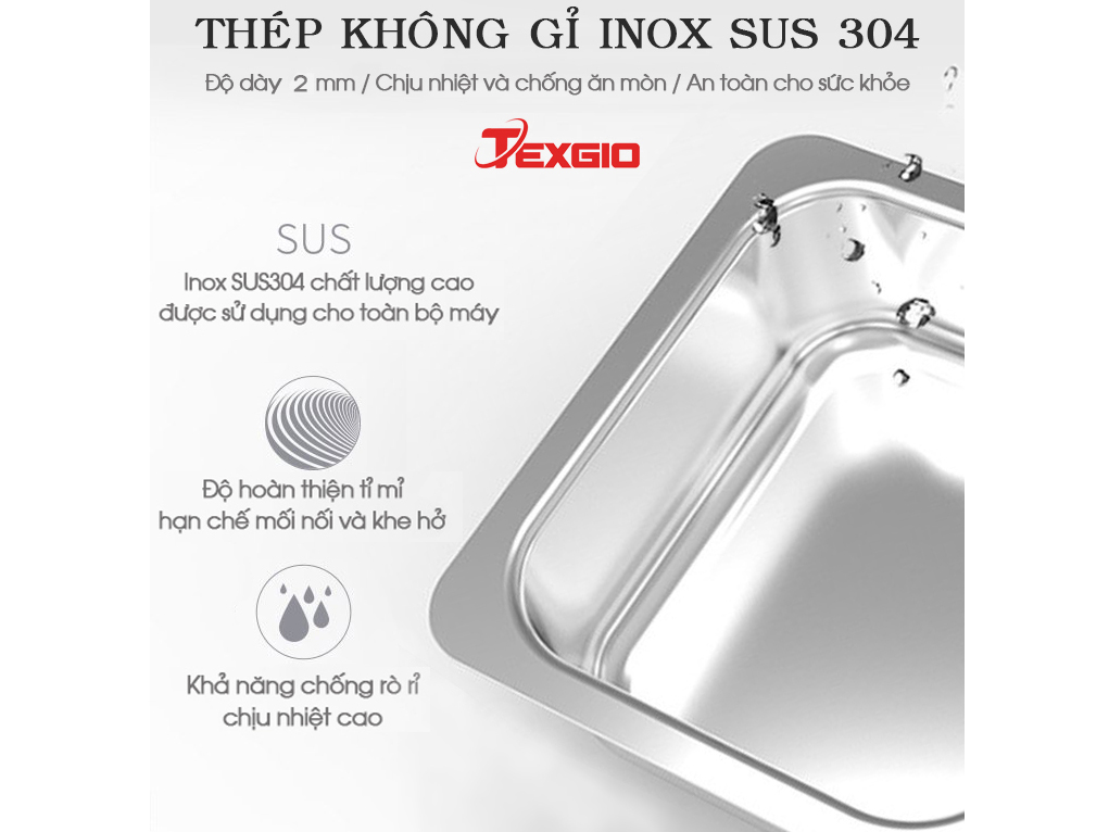Máy rửa chén bát công nghiệp UltraSonic Texgio Luxury TGU-2400XD