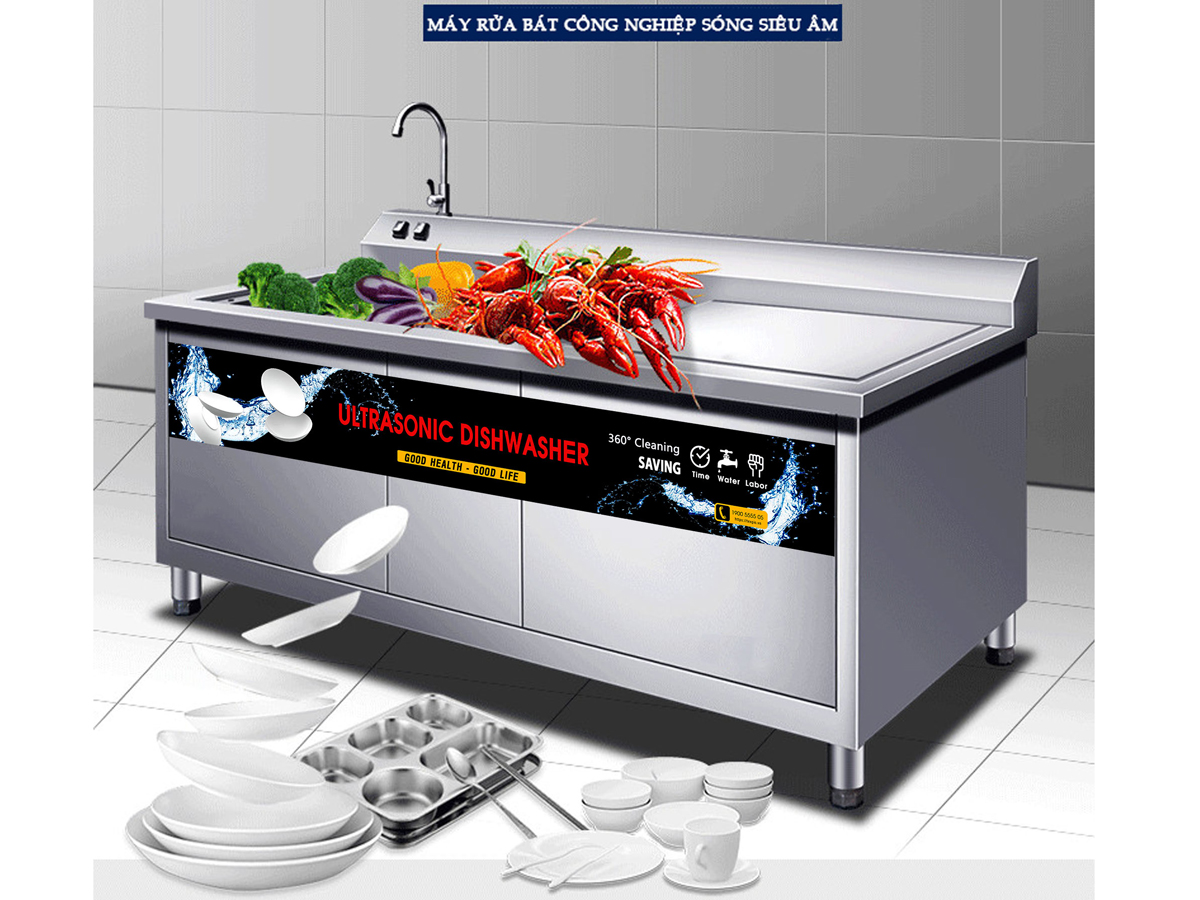 Máy rửa chén bát công nghiệp UltraSonic Texgio Luxury TGU-2400XD