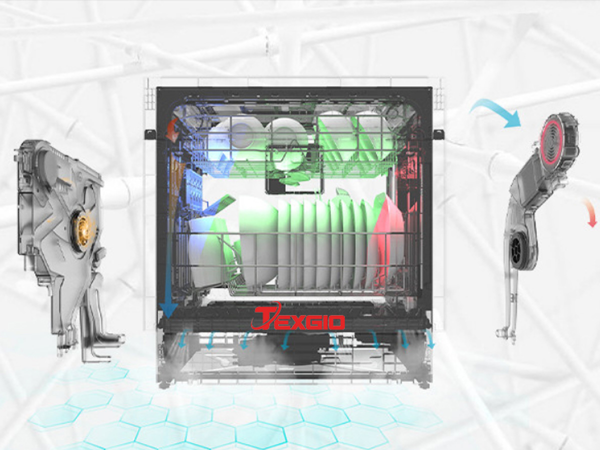 Hình ảnh máy rửa bát Texgio 11 bộ TGWF98SB