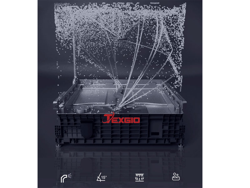 Cánh tay phun hai lớp kép góc đảo ngược của TGWF68GB