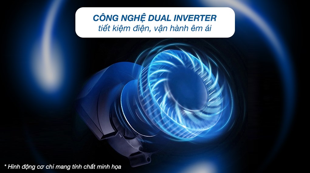 Máy sấy Heat Pump LG Inverter DVHP50P được trang bị động cơ truyền động trực tiếp công nghệ Dual Inverter