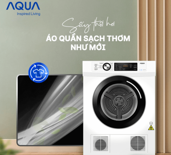 Máy sấy Aqua V700F.W có chức năng sấy thổi hơi Máy sấy Aqua V700F.W có chức năng sấy thổi hơi