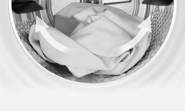 Máy sấy thông hơi Toshiba 7kg TD-H80SEV sử dụng công nghệ sấy chống nhăn