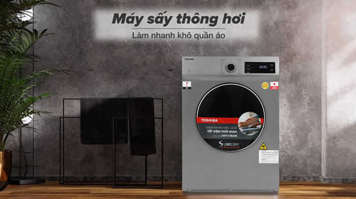 Toshiba TD-H80SEV sử dụng công nghệ sấy thông hơi